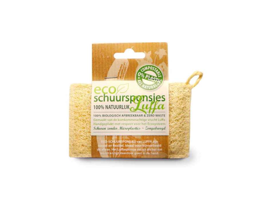 EnjoyLaVida Eco Scheuerschwamm/Geschirrspülschwamm aus Luffa