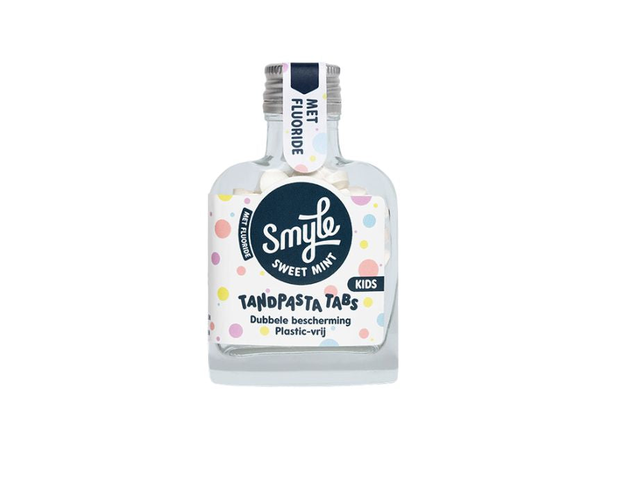 Smyle Zahnpasta-Tabs Flasche mit 65 Stk. MIT/OHNE FLUORID + KINDER