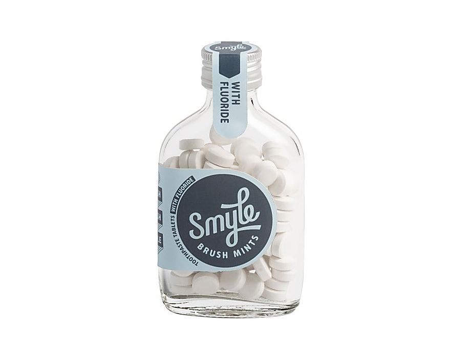 Smyle Zahnpasta-Tabs Flasche mit 65 Stk. MIT/OHNE FLUORID + KINDER